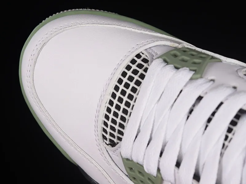 All categories Air Jordan Jordan series basketball shoes Air Jordan 4 X version Air Jordan 4 Retro "Seafoam" AJ4 Joe 4 white and green AQ9129-103